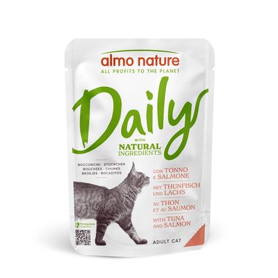 Almo Nature Daily Menu tuńczyk, łosoś w bulionie adult 70 g × 6