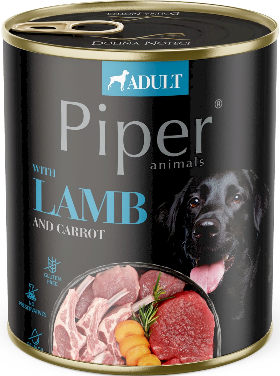 Piper Animals jagnięcina z marchwią adult 800 g