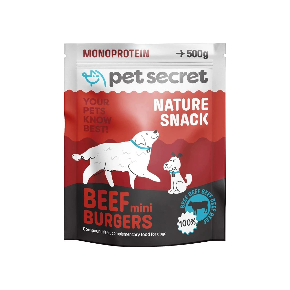 Pet Secret Naturals wołowina małe rasy 500 g