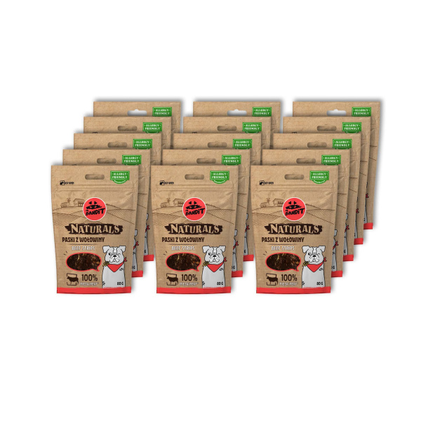 Mr. Bandit Naturals wołowina 80 g × 15