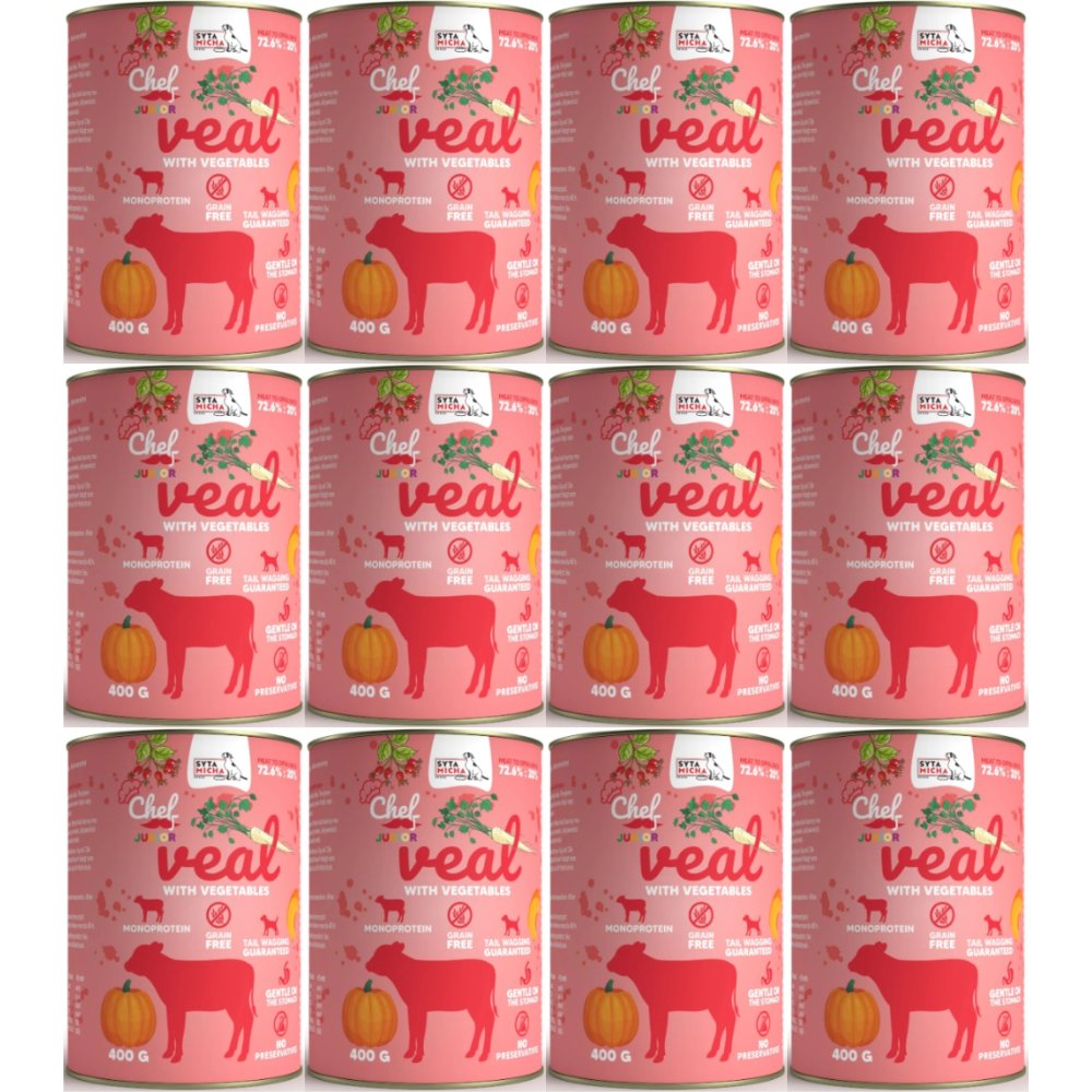 Syta Micha cielęcina junior 400 g × 12
