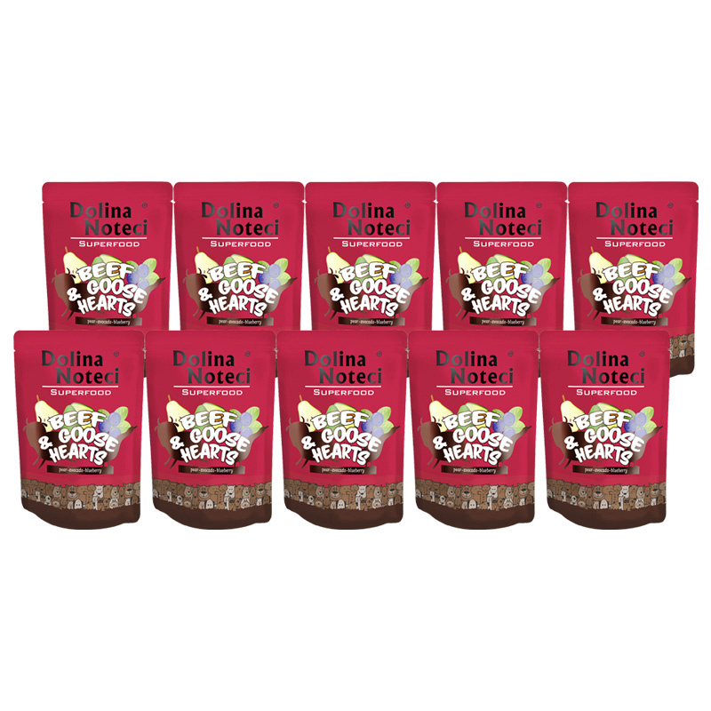 Dolina Noteci Superfood gęś, wołowina adult 300 g × 10