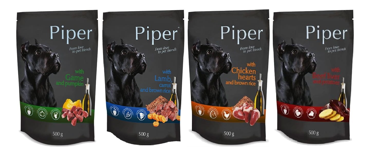 Piper Premium dziczyzna, jagnięcina, kurczak, wołowina adult 500 g × 40