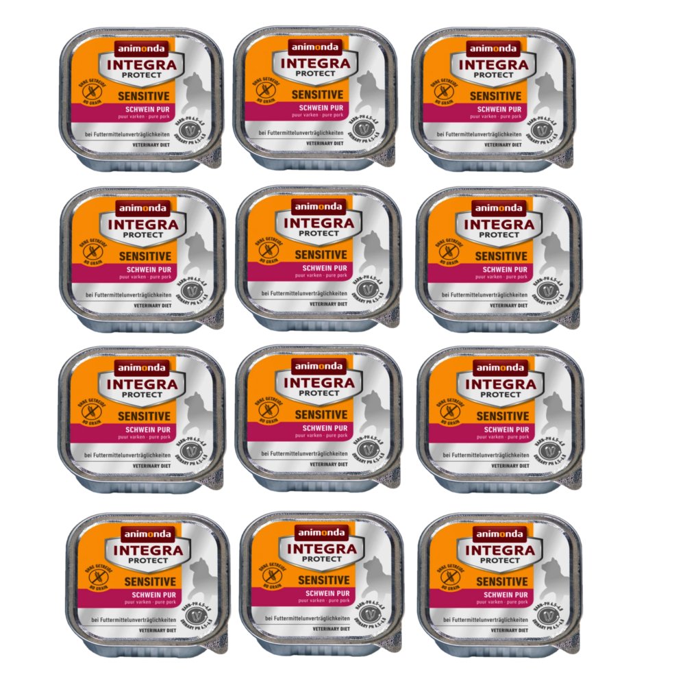 Animonda Integra Protect Sensitive wieprzowina pasztet 100 g × 12