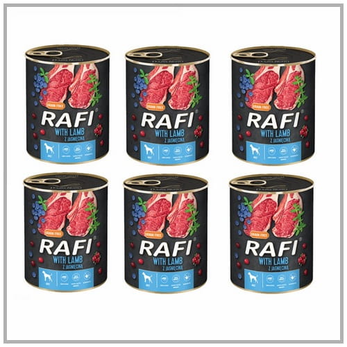 Rafi Grain Free jagnięcina adult 800 g × 6