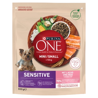 Purina ONE Mini/Small Sensitive łosoś adult małe rasy 800 g