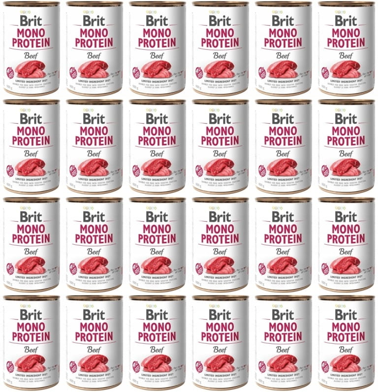 Brit Mono Protein wołowina 400 g × 24