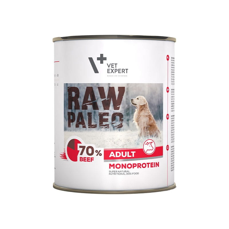 VetExpert Raw Paleo wołowina adult 800 g