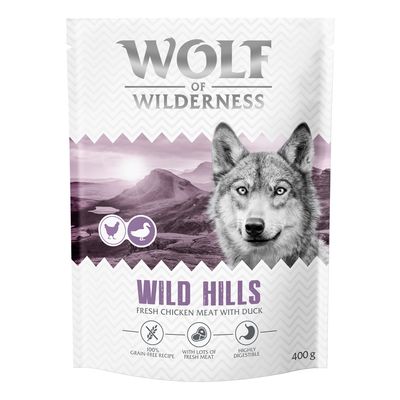 Wolf of Wilderness Wild Hills kaczka adult 400 g