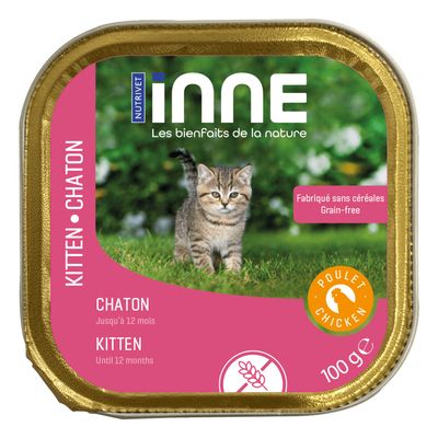 Nutrivet Inne kurczak pasztet kitten 100 g × 32