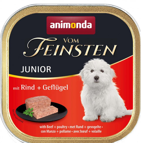 Animonda Vom Feinsten drób, wołowina junior 150 g