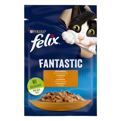 Purina Felix Fantastic kurczak z pomidorem w galaretce adult 85 g × 26
