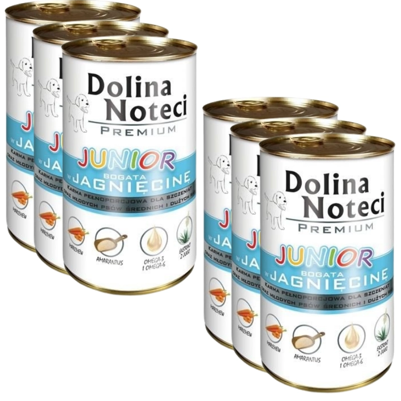 Dolina Noteci Premium jagnięcina junior 400 g × 6