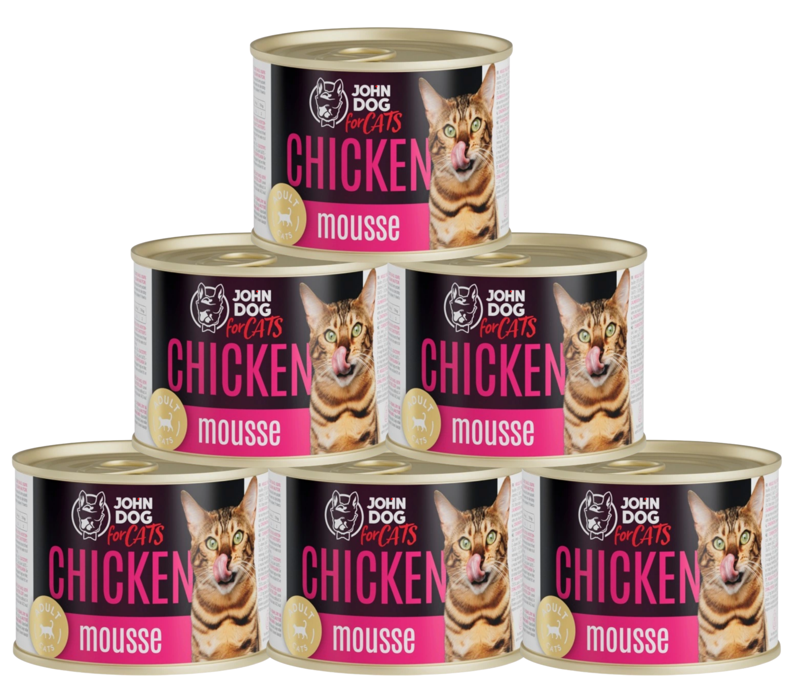 John Dog For Cats kurczak pasztet adult 200 g × 6