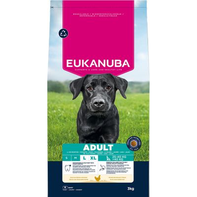 Eukanuba Premium Nutrition kurczak adult duże rasy 3 kg × 2
