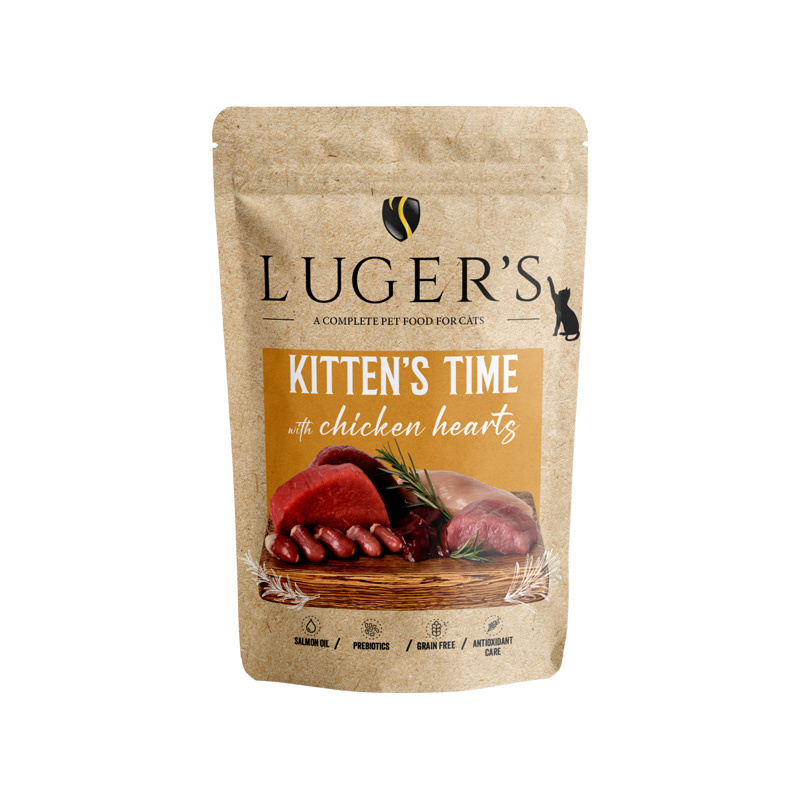 Luger's Kitten's Time kurczak z sercami kitten 85 g