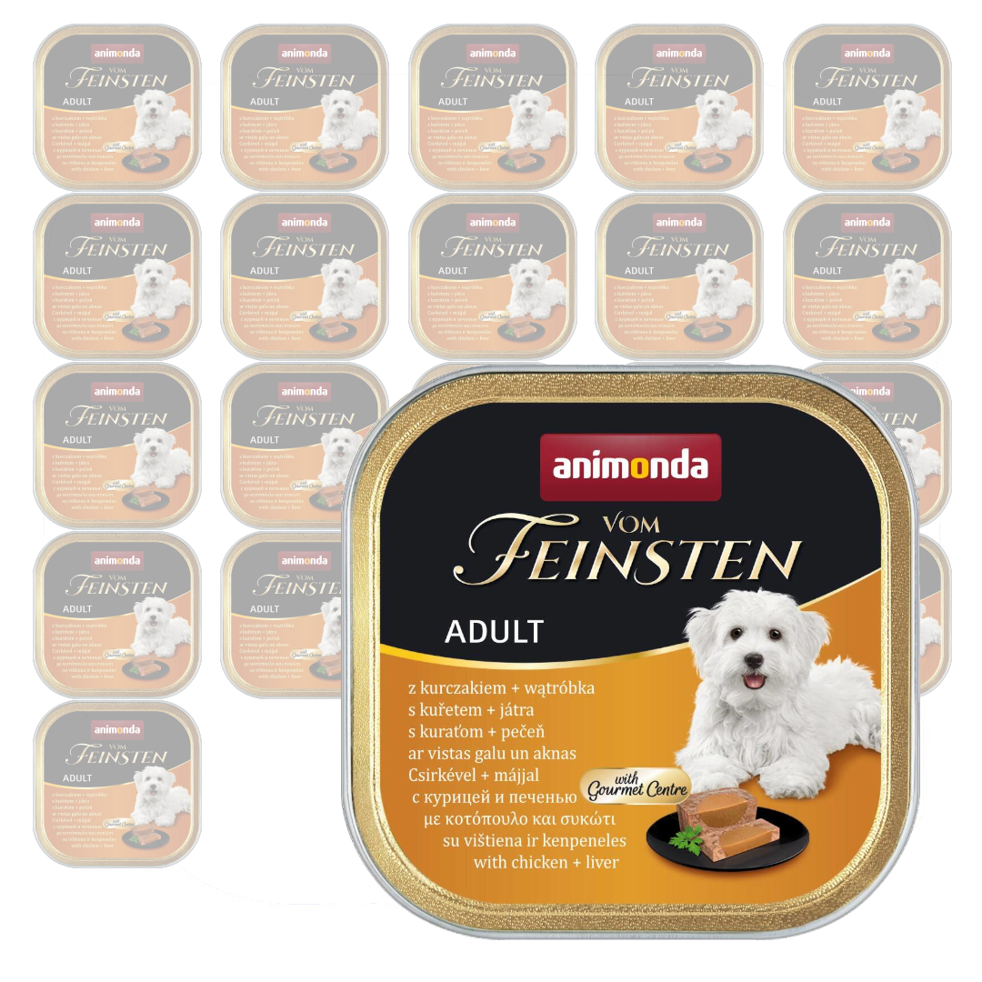 Animonda Vom Feinsten kurczak, wątróbka 150 g × 22
