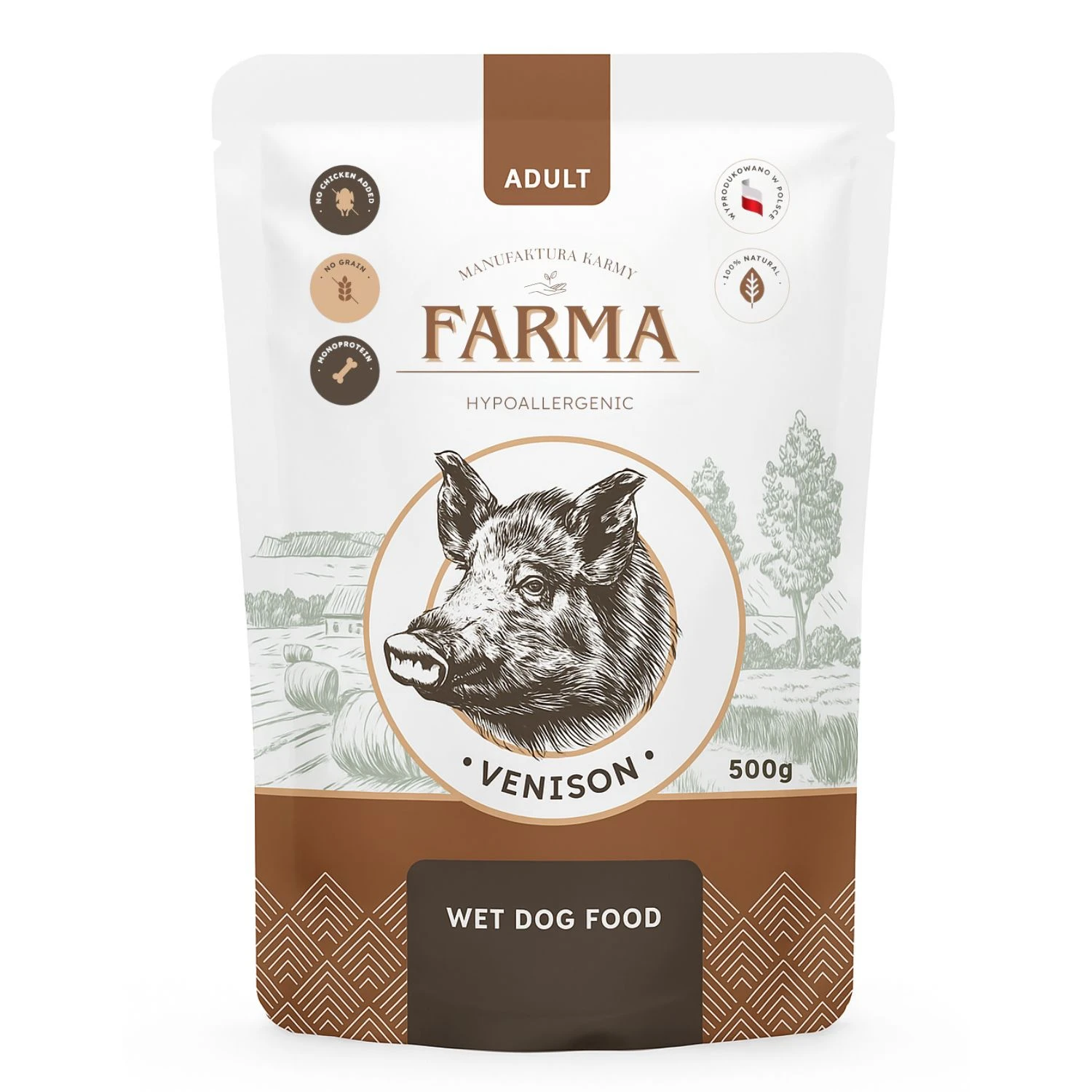 Farma Manufaktura dziczyzna adult 500 g