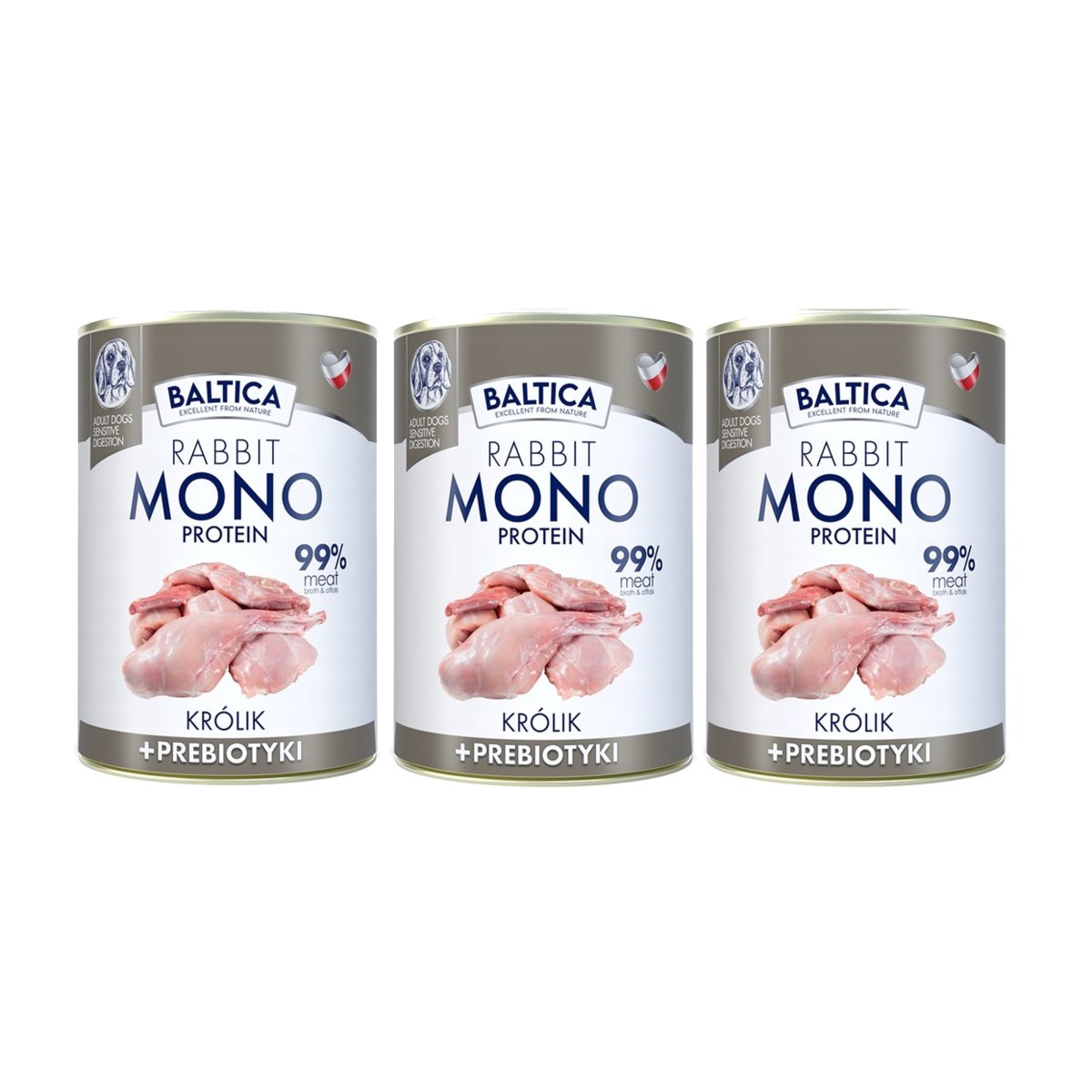 Baltica królik 400 g × 3