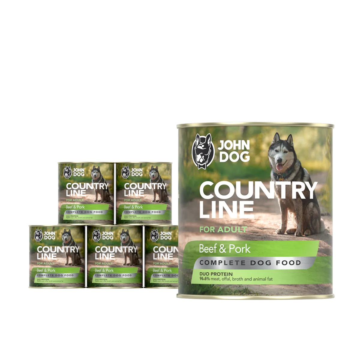 John Dog Country wieprzowina, wołowina adult 800 g