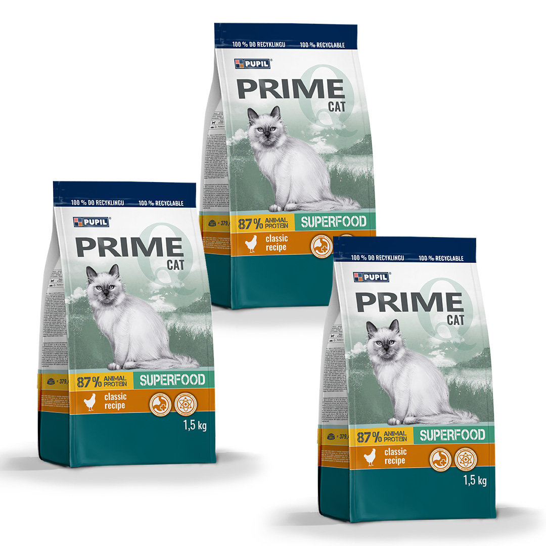 Pupil Prime kurczak adult 1,5 kg × 3