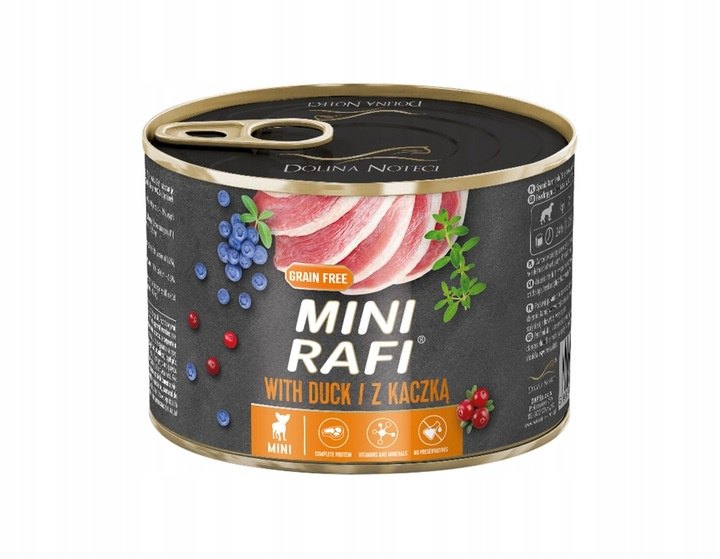 Dolina Noteci Mini Rafi kaczka adult małe rasy 185 g