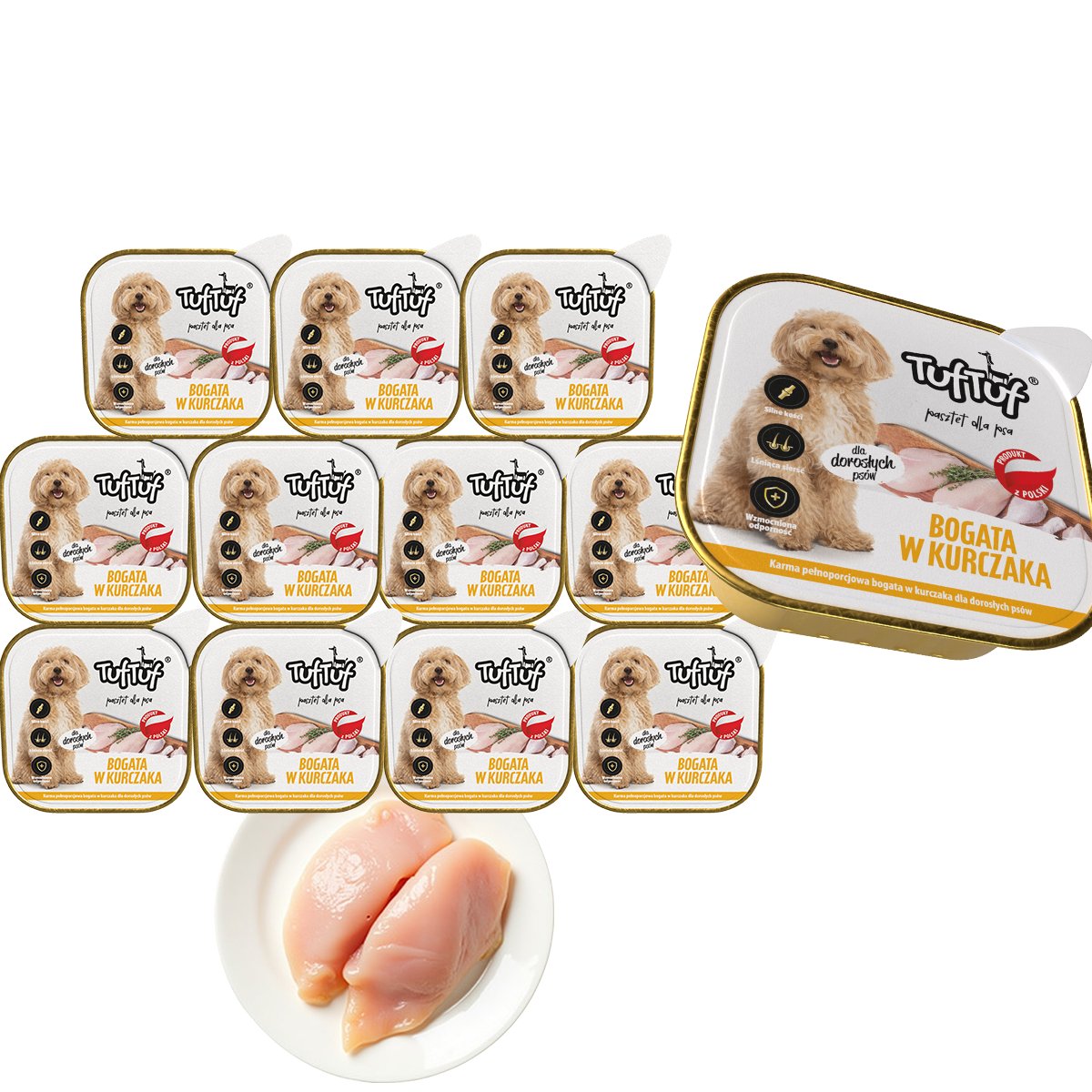 Tuf Tuf Alupak kurczak adult 300 g × 12