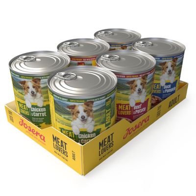 Josera Meat Lovers Menu kaczka, kurczak, wołowina adult 800 g × 12
