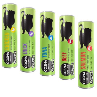 Cosma Original Snackies Indoor mix smaków 23 g × 5