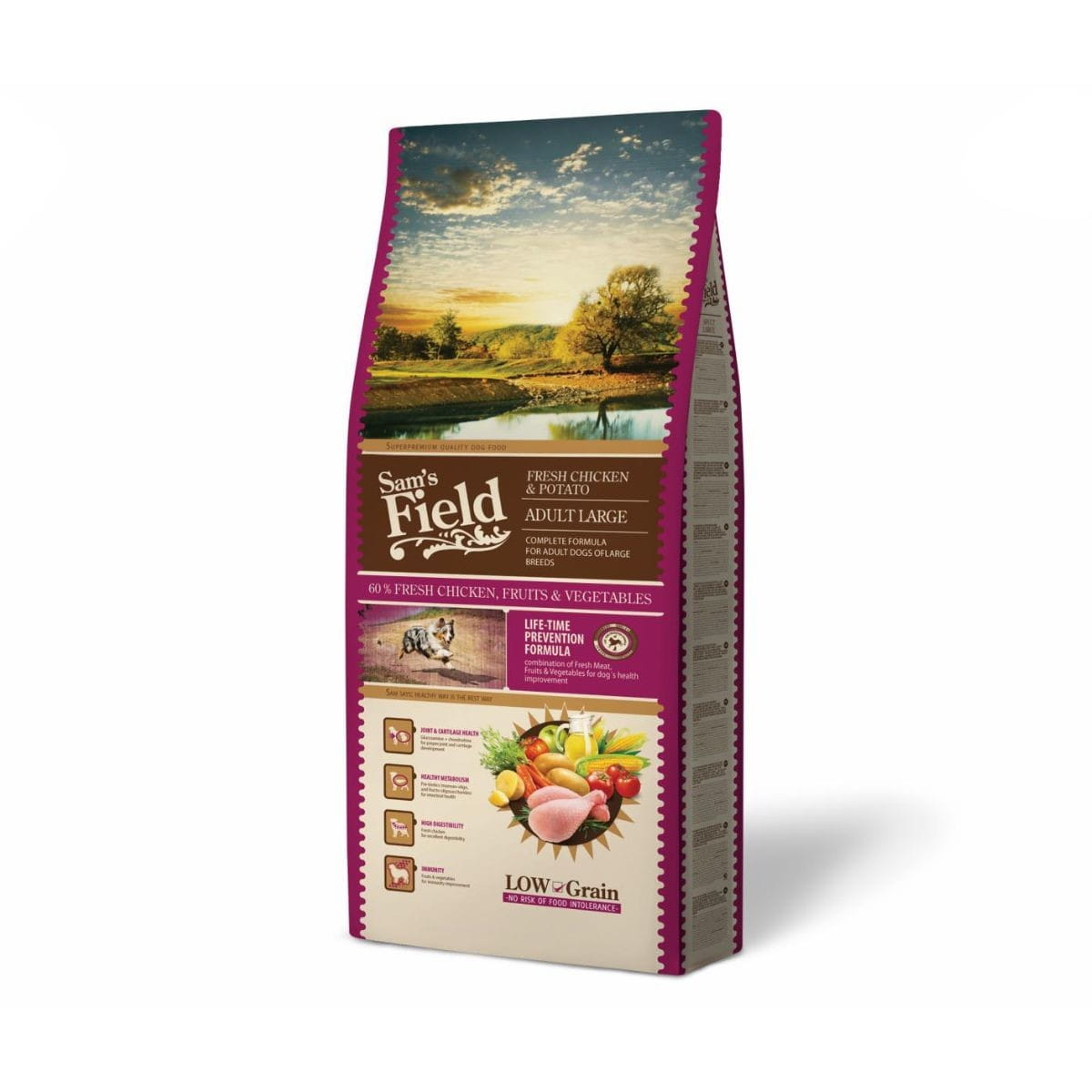 Sam's Field Fresh Chicken and Potato kurczak adult duże rasy 13 kg