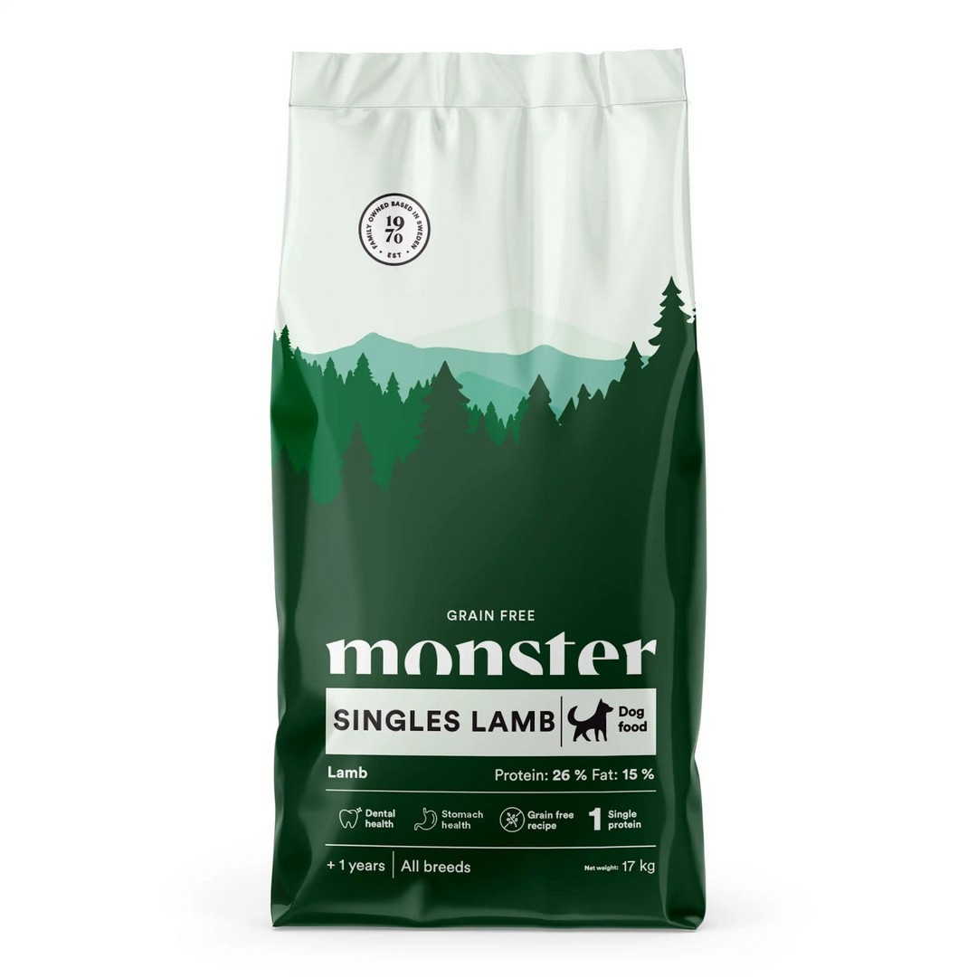 Monster Grain Free Singles jagnięcina adult 17 kg