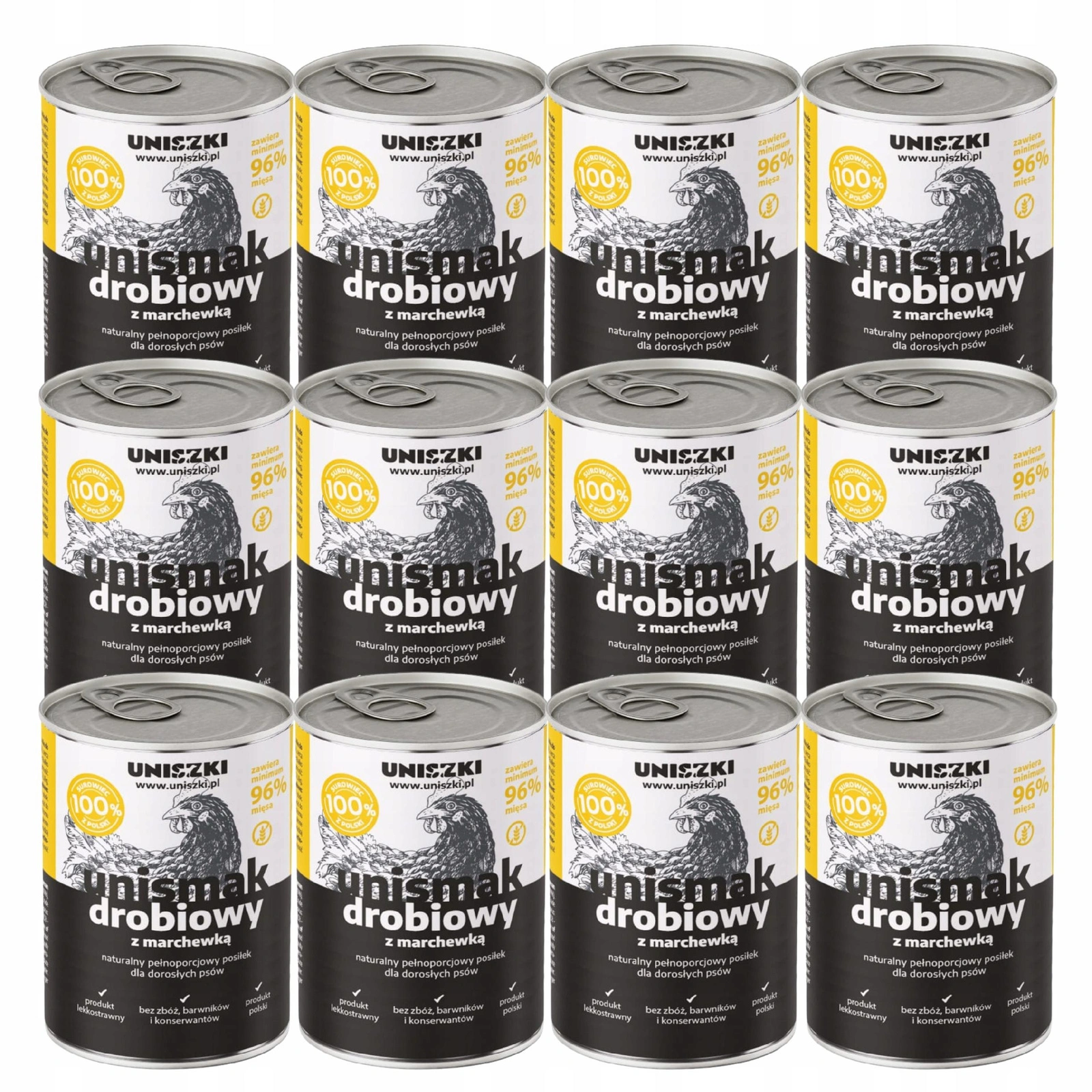 Uniszki Unismak kurczak adult 800 g × 12