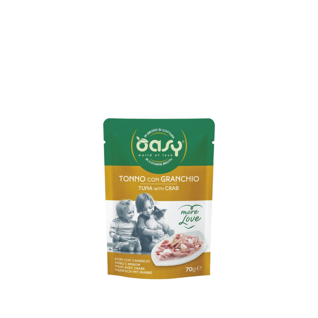 Oasy More Love krab, tuńczyk w bulionie adult 70 g