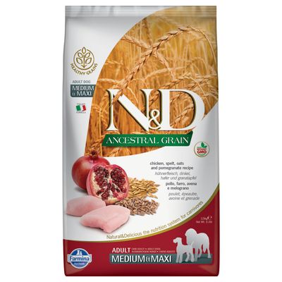 Farmina N&D Ancestral Grain kurczak adult średnie rasy, duże rasy 12 kg × 2
