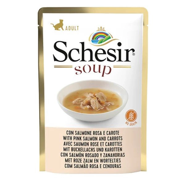 Schesir Soup łosoś z marchewką w bulionie 85 g