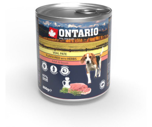 Ontario Pate cielęcina adult 800 g