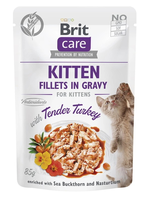 Brit Care indyk, kurczak w sosie kitten 85 g