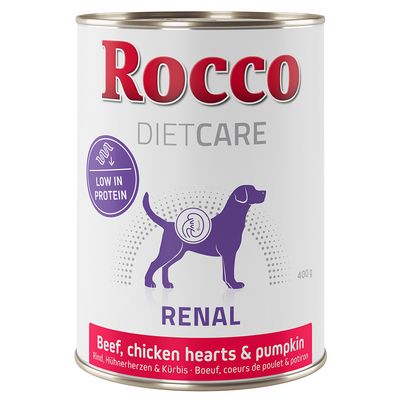 Rocco Diet Care Renal wołowina z kurzymi sercami i dynią 400 g × 6