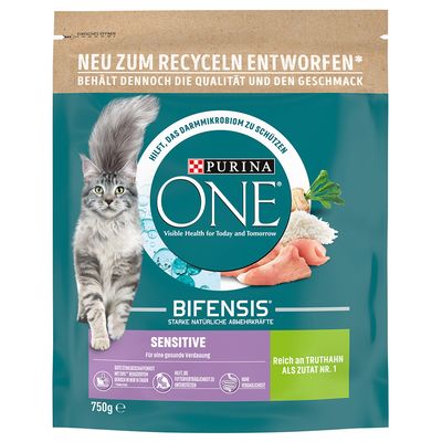 Purina ONE BIFENSIS Sensitive indyk z ryżem adult 750 g