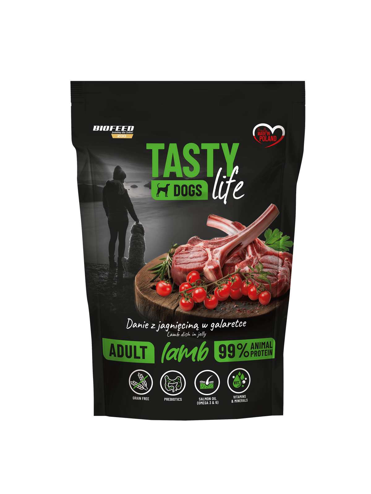 BioFeed Tasty Dogs Life jagnięcina adult 500 g