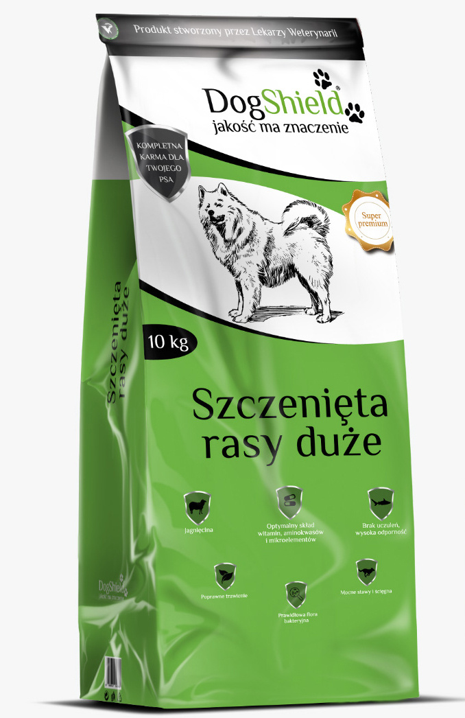 DogShield jagnięcina junior duże rasy 10 kg