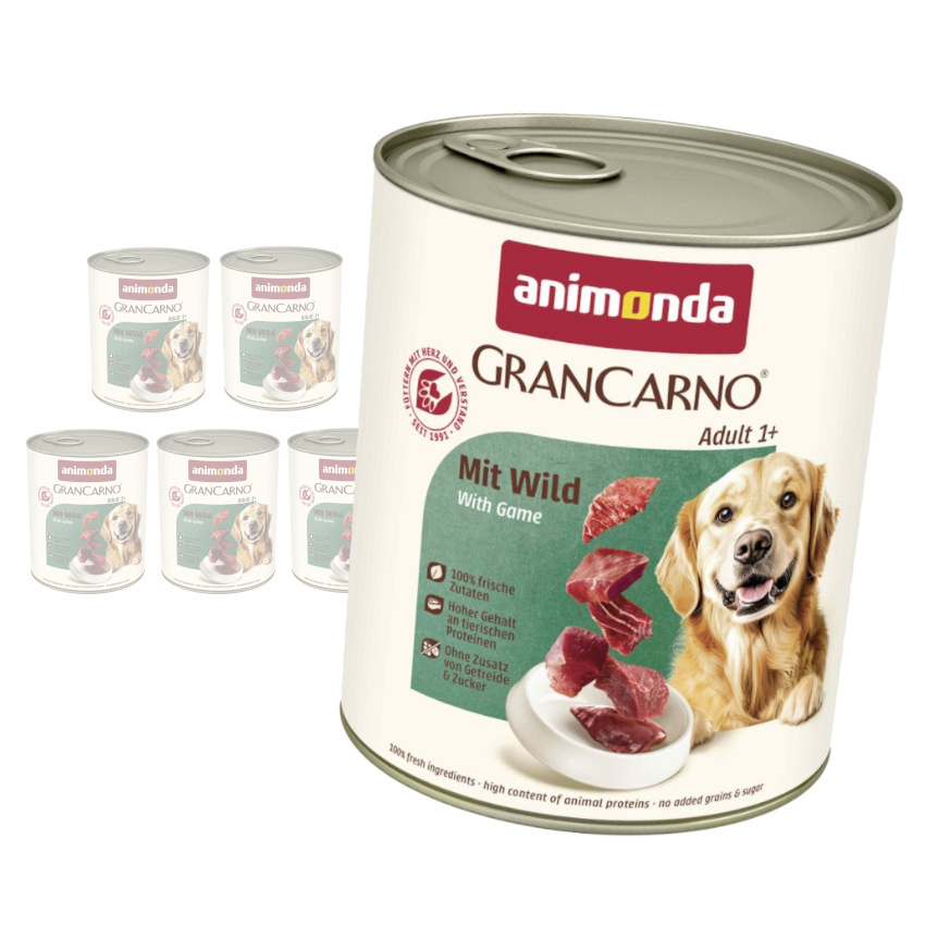 Animonda GranCarno Original dziczyzna adult 800 g × 6