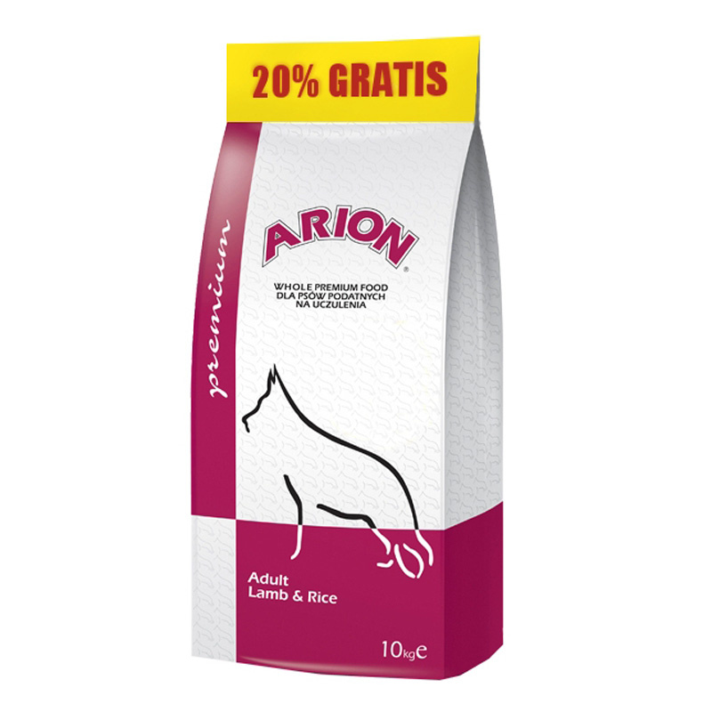Arion Premium jagnięcina z ryżem adult 12 kg