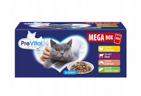 PreVital mix smaków w sosie 100 g × 40