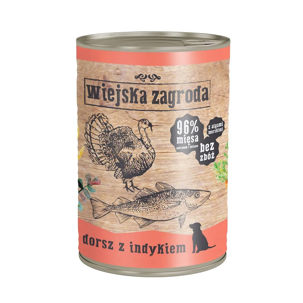 Wiejska Zagroda dorsz, indyk 400 g