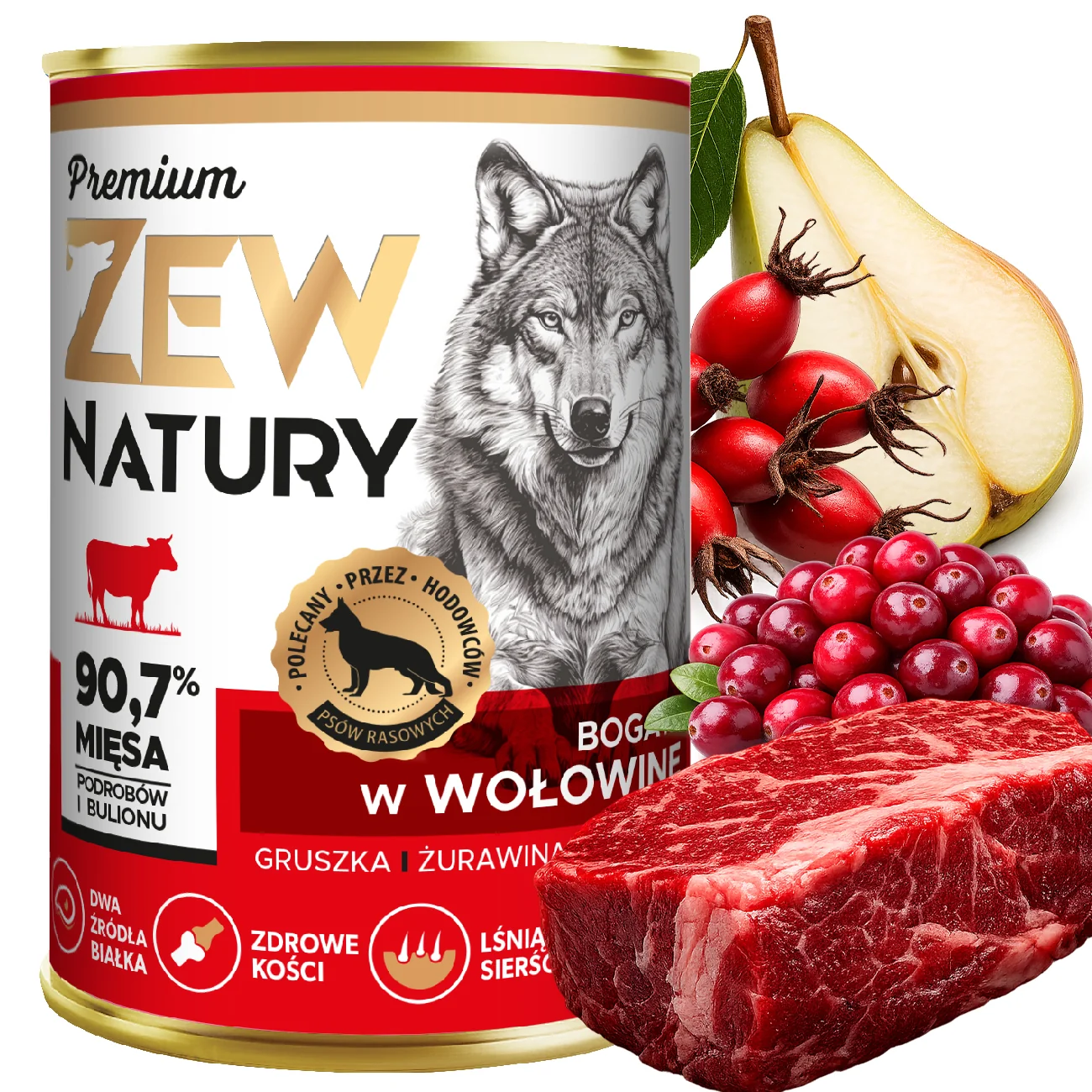 Zew Natury Premium wołowina adult 400 g
