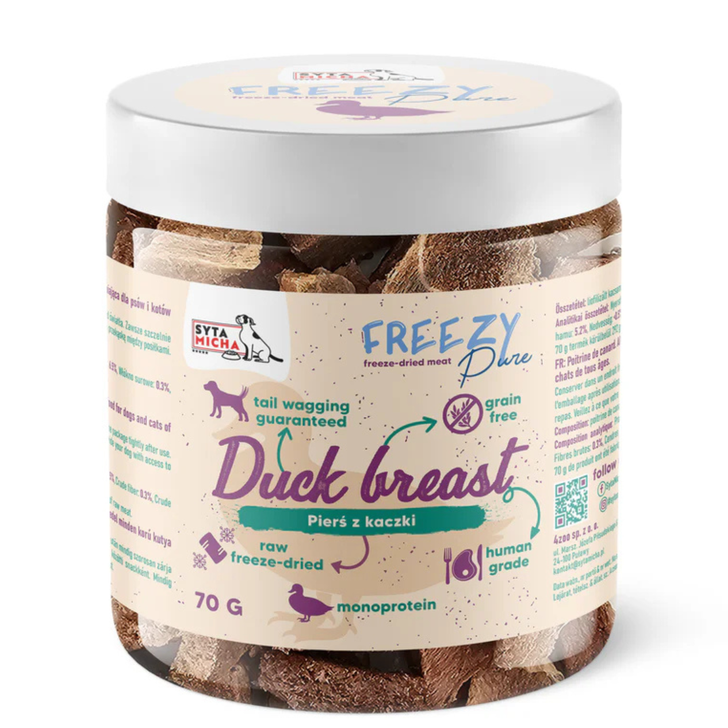 Syta Micha Freezy Pure kaczka 70 g