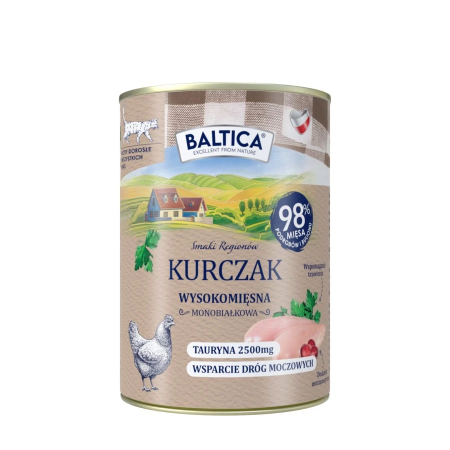 Baltica Smaki Regionów Digestive, Sensitive, Urinary kurczak adult 400 g