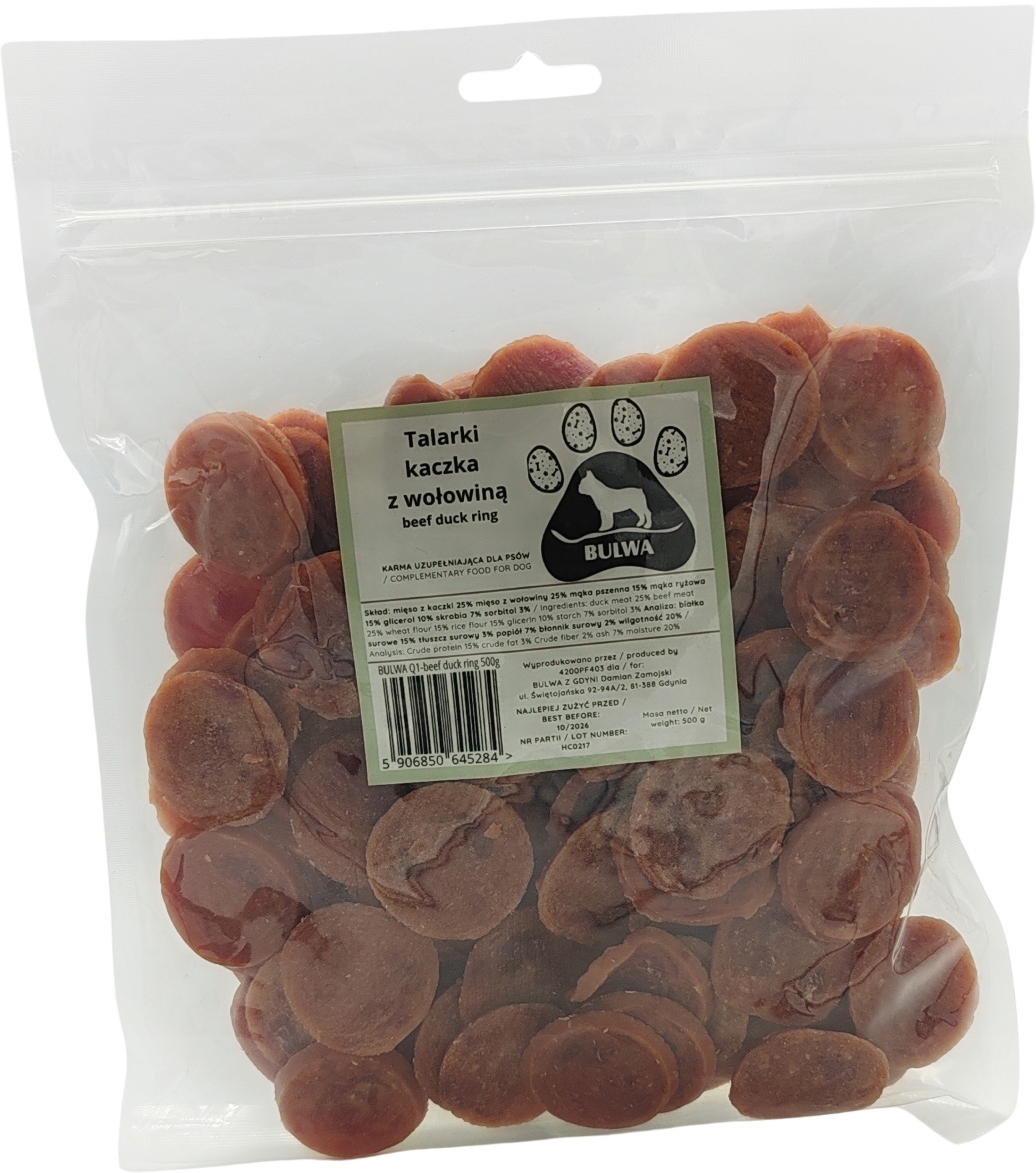 Bulwa kaczka, wołowina 500 g