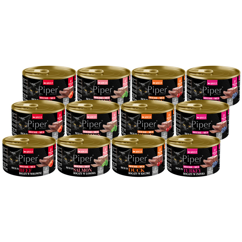 Piper Animals mix smaków pasztet adult 85 g × 12